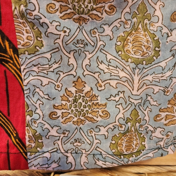 HANDCRAFTED ARTISAN SANTE FE HIPPIE FESTIVAL HAREM WIDE LEG PATCHWORK PANT MED - Picture 4 of 9